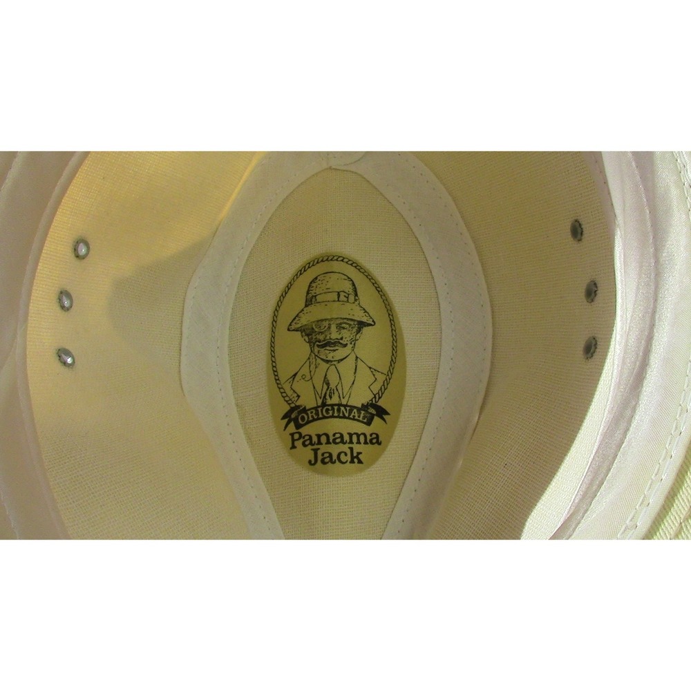 Original Panama Jack Canvas Ivory Fedora Safari Hat New X Large - Picture 6 of 6